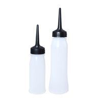 High Quality Custom logo clear Beauty Salon Barber Shop 240ml 120ml Plastic Dye Squeeze Applicator Hair Oil Applicator Bottle