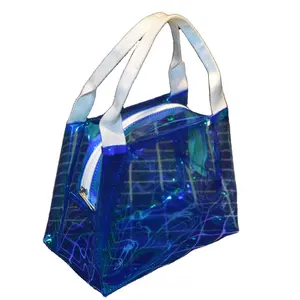 Женская прозрачная сумка-тоут из ПВХ, Желейная сумка, сумки для покупок, дорожные сумки