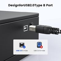 Kabel pemindai, USB C ke USB B kabel MIDI Tipe C ke USB kabel MIDI, kabel 2.0 kepang nilon