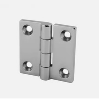 Charnière de porte carrée à quatre trous en acier inoxydable 316 robuste pour bateau, armoire, porte