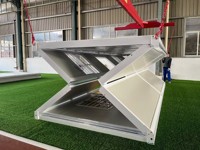 Meilleure vente Conteneur de garage mobile Conteneur en métal Maison Maisons pliables Préfabriquées Maisons minuscules prêtes à vivre