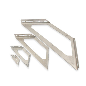 Support d'angle multifonctionnel en acier inoxydable à 90 degrés pour meubles et armoires - Product Image 1