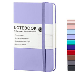 Alta calidad personalizado al por mayor promocional azul marino A5 cuaderno de negocios de lino diarios de cuero PU Cuadernos de tapa dura con logotipo - Product Image 5