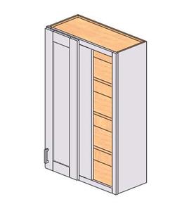 Gabinete de Cocina Sunique Sydney Blanco Shaker, Puerta de Panel Moderno de MDF, 27x42 Pulgadas - Product Image 1