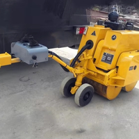 Rouleau compresseur vibrant à double tambour LTC08H de 0,8 tonne, moteur de 6,3 kW, homologué CE, matériel de construction