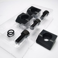 Kit de blocs de serrage à point zéro avec boulons et joints toriques pour fixation de précision et positionnement CNC