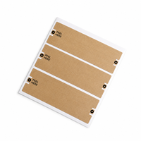Autocollants en papier kraft à fermeture pelable et adhésive, bande de déchirement facile à usage unique pour la fermeture des boîtes d'expédition en carton