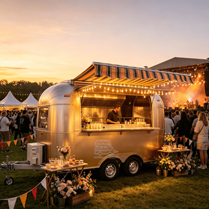 Juice Concession Trailer Mobile Beverage Trailer Towable Hot Dog Cart With Grill Baked Potatoes Food Truck - Product Image 3