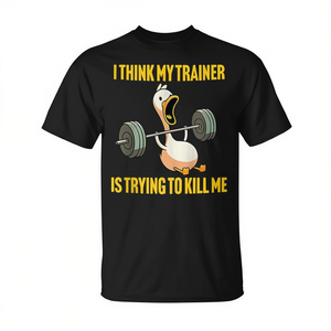 Creo que mi entrenador intenta matarme, camiseta de gimnasio para entrenamiento - Product Image 2