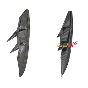 OTD Style Carbon Fiber Front Bumper Spat Canards Trims <b>Splitters</b> Fins Spoiler for Toyota Supra A90 2020 up Auto Tuning - Product Image 4