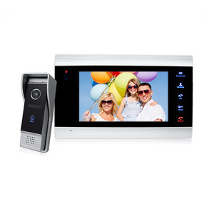 An ninh nhà biệt thự video Cửa Điện thoại 800TVL ngoài trời máy ảnh bcomtech 7 inch màn hình cảm ứng Bạc Max. Support 32GB SD thẻ chuyển động - Product Image 1