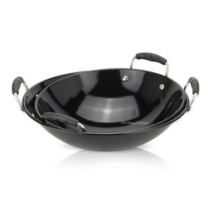 Happycooking-Juego de sartenes de hierro para cocina, <span class=keywords><strong>wok</strong></span> de granito, brasero, barbacoas, venta al por mayor - Product Image 2