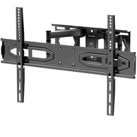 Support mural TV articulé à 6 points CNXD, acier laminé à froid, VESA 600x400mm pour téléviseurs LCD LED PLASMA de 32 à 75 pouces