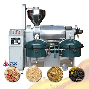 Máquina automática de prensado de aceite de cacahuete/PALMA/núcleo/semilla de algodón/Girasol, con filtro de aceite y calentador eléctrico, tipo tornillo