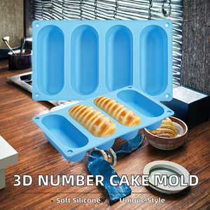 Molde de Chocolate 3D de 8 <span class=keywords><strong>Columnas</strong></span> DIY, Utensilios de Cocina de Silicona Ecológicos, Jabón de Manos Creativo, Molde para Pastel de Mousse, Molde para Muffins con Forma de Número - Product Image 2