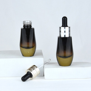 Venta al por mayor 20ml de vidrio cosmético cutícula aceite cuentagotas botellas de fondo grueso vacío cuidado de la piel botella de suero con cuentagotas para esencia - Product Image 2