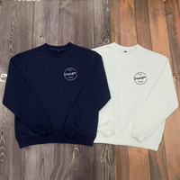 Sweats à capuche sérigraphiés OEM personnalisés Vente en gros Coton uni Bleu royal French Terry Col en V de haute qualité Sweat-shirt à col rond pour hommes