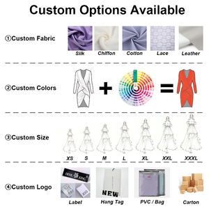 <span class=keywords><strong>Abiti</strong></span> da Donna Eleganti Personalizzati OEM ODM, Produttori di Abbigliamento su Misura, Vestiti da Sera alla Moda per Signore - Product Image 2