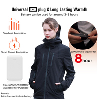 Veste chauffante intelligente d'hiver unisexe légère et imperméable 2022, vêtements techniques d'extérieur, veste chauffante USB pour hommes et femmes