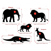 Cibles de tir en forme de silhouette d'animaux sauvages, cibles de tir de précision à point rouge en papier pour le tir à l'arc, vente en gros et tailles personnalisées