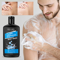 Gel de Ducha para Hombre con Control de Grasa Corporal 473ml, Elimina el Exceso de Sebo y el Olor a Sudor, Aroma Refrescante a Salvia y Sal Marina, Hidratante