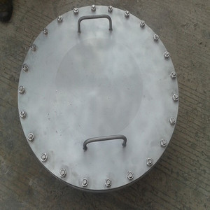 Tapa de alcantarilla con bridas de acero inoxidable 304, acabado 2B, estándar GB, soldada para uso vertical y horizontal - Product Image 1