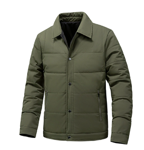 Chaqueta de Algodón Grueso con Cuello Camisero, Cálida y Resistente al Frío para Otoño e Invierno, Moda Masculina, Reversible - Product Image 5