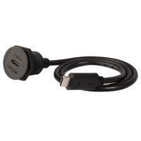 Conector hembra USB circular de montaje en panel USB3.0 Ip65 automotriz tipo C