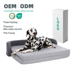 سرير كلاب كبير قابل للطي مصنوع من الفوم ذو الذاكرة، متين ومخصص، للبيع بالجملة، مع غطاء قابل للإزالة والغسل ومقاوم للماء - Product Image 1