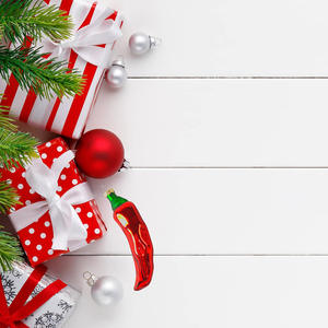 <span class=keywords><strong>Ornement</strong></span> de Noël en verre soufflé en forme de <span class=keywords><strong>piment</strong></span> rouge, décoration de maison amusante et suspendue, écologique - Product Image 2