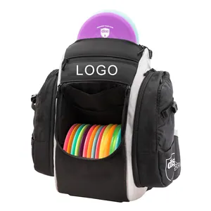 Yüksek kaliteli özel LOGO genişletilebilir frizbi disk Golf çantası büyük boy disk Golf sırt çantası kavrama