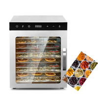 Commerciële Automatische Fruitdroogmachine 10 20 48 80 96 Trays Roestvrijstalen Fruitgroente Vleesdroger Voedseldehydrator