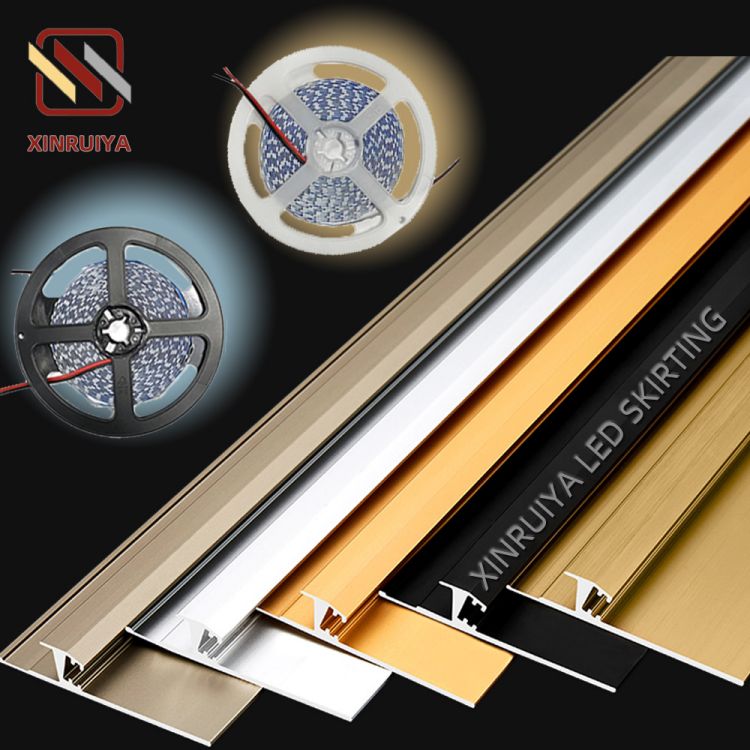 Светодиодная лента Rgb с подсветкой, алюминиевый профиль для прихожей, плинтус, освещение со светодиодным каналом, отделка на плинтусе