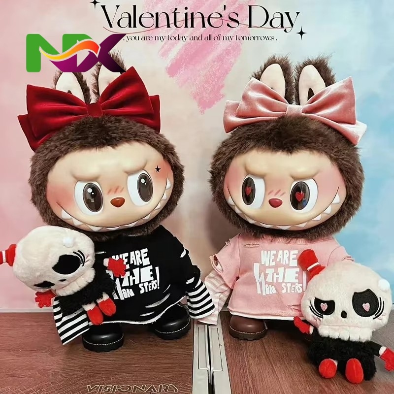 100% Original Labubu 38cm Valentine's Day Doll Trendy Garage