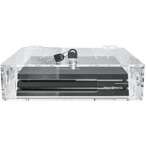 Özelleştirilmiş akrilik şeffaf kare video oyunu konsol emniyet kasası ekran depolama kaset tuş kilidi - Product Image 2