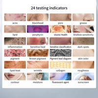 Analizador de Piel con IA Personalizado, Máquina de Análisis de Piel para OEM, Etiqueta Privada, Consulta Facial, Sistema de Escaneo de Piel