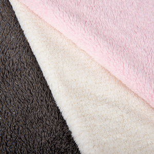 Wholesale 100% Polyester Two Side Micro Polar Sheepskin <strong>Sherpa</strong> Fleece Fabric for Blanket <strong>Sherpa</strong> Hoodie Fabric <strong>Material</strong> - Product Image 2