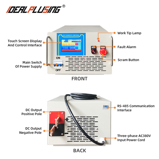Idealplusing 3000W 5000W 8000W Benchtop Variable Power Supply 24V 36V 48V 50V 160A Aging Test DC Power Supply