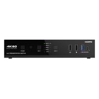 Commutateur de présentation sans couture 4x2 HDMITM/USB-C 4K60 avec HDBaseT 3.0 70m Out