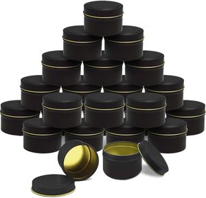 Wholesale <b>Empty</b> Candle Tins 2oz 4oz 8oz 16oz Metal Containers with Lids for DIY Soy Wax Candles Custom Logo - Product Image 1