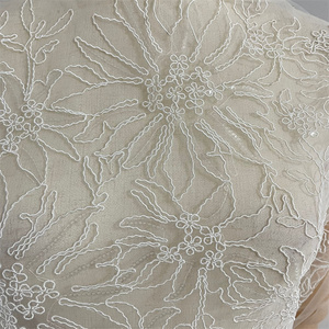 Factory Direct <strong>Cheap</strong> Flower Corded Chemical <strong>Lace</strong> Embroidery <strong>Fabric</strong> - Product Image 3