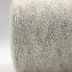 Thân Thiện Với Môi Tái Chế Melange May Đan Sợi Napped Ánh Sáng Màu Xám 42% Nylon 23% Acrylic 19% Alpaca 12% Len 4% Pha Trộn Sợi - Product Image 4