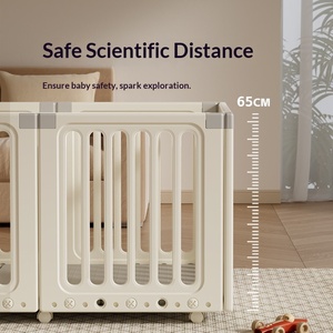 Recinto Pieghevole in Plastica per <span class=keywords><strong>Bambini</strong></span>, Barriera di <span class=keywords><strong>Sicurezza</strong></span> per Neonati, Box per <span class=keywords><strong>Bambini</strong></span> da Interno, Recinzione per Gioco in Soggiorno - Product Image 4