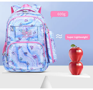 2024 nouvelle arrivée mode enfants sac à dos pour les filles étanche à l'<span class=keywords><strong>eau</strong></span> imprimé floral couleur arc-en-ciel pour les adolescentes retour à l'école étudiant - Product Image 3