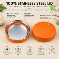 Conteneur de poudre de légumes verts en acier inoxydable 304 de 36 oz, hermétique et étanche, pot de voyage pour compléments alimentaires avec cuillère de 30 ml pour matcha et superaliments