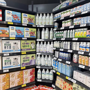 超市货架设计轻型金属储物壁挂式转角可折叠展示架 - Product Image 1
