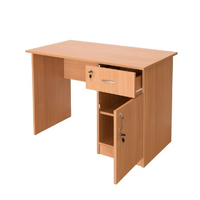 Bureau d'enseignant pas cher, mobilier de bureau scolaire, bureau d'enseignant en bois avec tiroir, double boîte de rangement