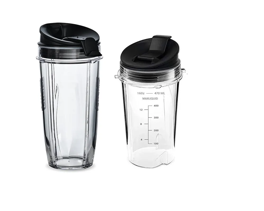 Blen더를 위한 주둥이 뚜껑 없는 24/16 온스 BPA 자유로운 Tritan 컵