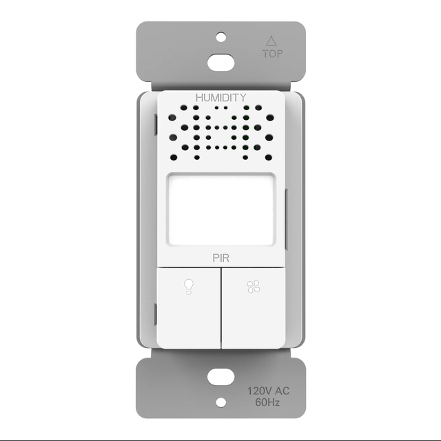 4 in 1 PIR & Humidity Sensing Control Switch for Fan Automated Control Adjustable Timing UL Listed