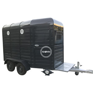 OEM Mobile Catering Vintage Horse Box Pizza Trailer Snack Burger Food Van Street Hot Dog Pizza <b>Cart</b> - Product Image 5